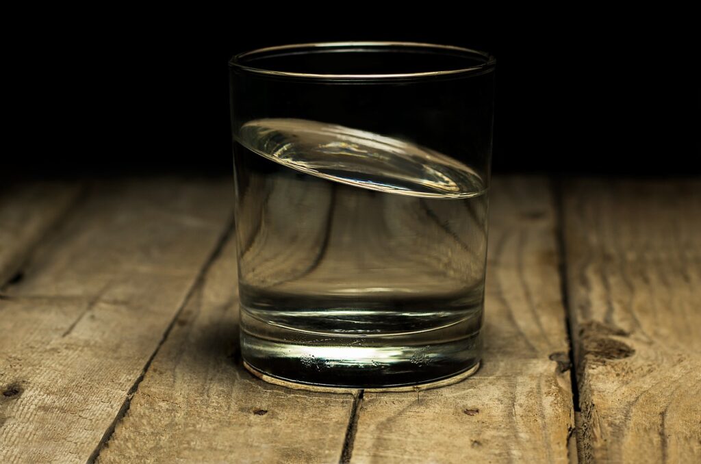 Glass of water